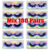 Lashes 10/200Pairs Faux Mink Lashes Thick Dramatic Wholesale Handmade False Eyelashes Fluffy Messy 3D Wholesale Eyelashes Makeup