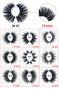 Lashes 10/200Pairs Faux Mink Lashes Thick Dramatic Wholesale Handmade False Eyelashes Fluffy Messy 3D Wholesale Eyelashes Makeup