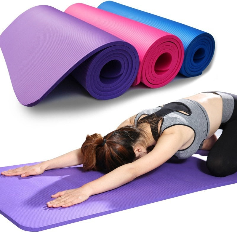 Sports Accessories :: Gym & Fitness :: 68 X 24 Inches Yoga Mat Fitness Pad  6mm Thick EVA Foam Non-Slip Exercise Fitness Mat